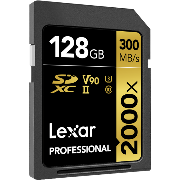 SDXC Pro 2000X UHS-II U3 R300/W260 (V90) 128GB