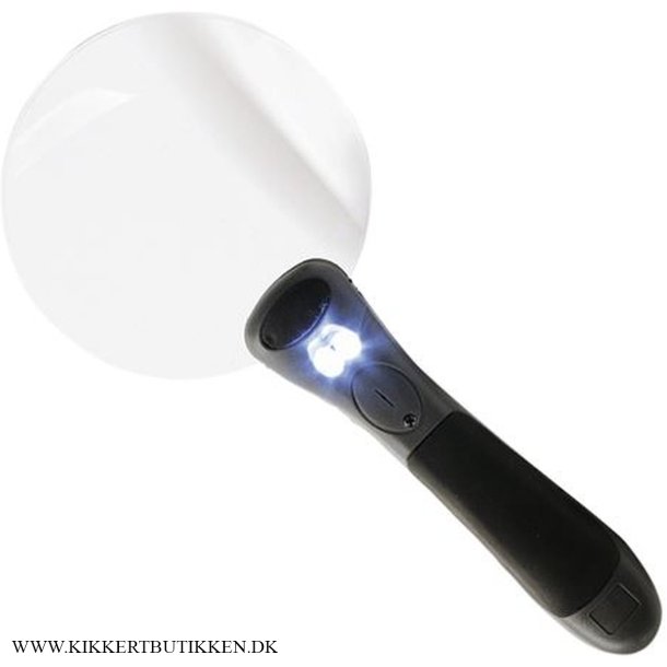 hndholdt lup 2,5X lux 90mm LED