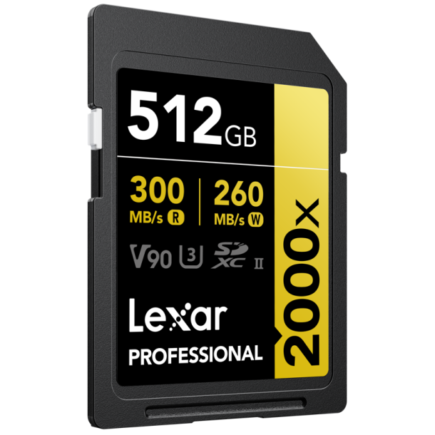 SDXC Pro 2000X UHS-II U3 R300/W260 (V90) 512GB