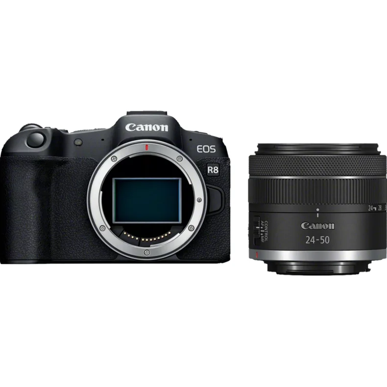Canon EOS R8 Mirrorless Camera + RF 24-50mm F4.5-6.3 IS STM