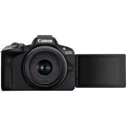 Canon EOS R50 Mirrorless Camera, Black + RF-S 18-45mm IS STM Lens + RF-S 55-210mm IS STM 